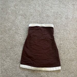 Abercrombie & Fitch brown linen dress